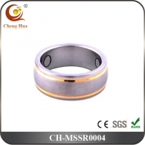 Stainless Steel & Titanium Magnetic Ring MSSR0004