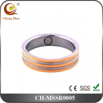 Stainless Steel & Titanium Magnetic Ring MSSR0005