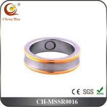 Stainless Steel & Titanium Magnetic Ring MSSR0016