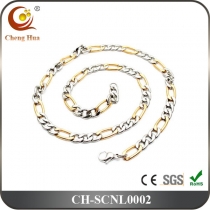 Stainless Steel & Titanium Chain Necklace SCNL0002