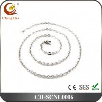Stainless Steel & Titanium Chain Necklace SCNL0006