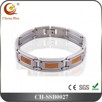 Stainless Steel & Titanium Bracelet SSB0027