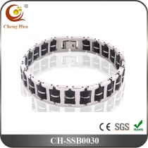 Stainless Steel & Titanium Bracelet SSB0030