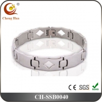 Stainless Steel & Titanium Bracelet SSB0040