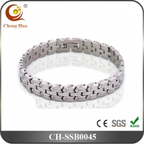 Stainless Steel & Titanium Bracelet SSB0045