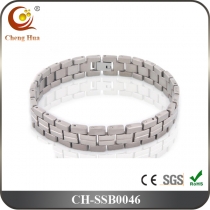 Stainless Steel & Titanium Bracelet SSB0046