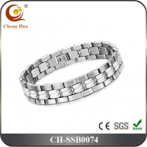 Stainless Steel & Titanium Bracelet SSB0074