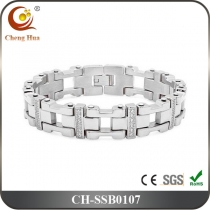 Stainless Steel & Titanium Bracelet SSB0107