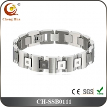 Stainless Steel & Titanium Bracelet SSB0111