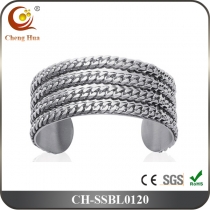 Stainless Steel & Titanium Bangle SSBL0120