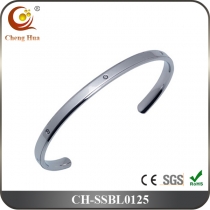 Stainless Steel & Titanium Bangle SSBL0125