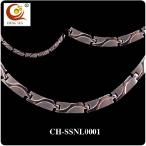 Stainless Steel & Titanium Magnetic Necklace SSNL0001