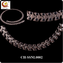 Stainless Steel & Titanium Magnetic Necklace SSNL0002