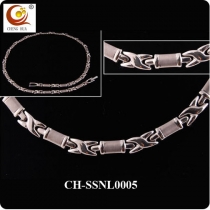 Stainless Steel & Titanium Magnetic Necklace SSNL0005
