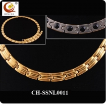 Stainless Steel & Titanium Magnetic Necklace SSNL0011