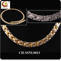 Stainless Steel & Titanium Magnetic Necklace SSNL0013
