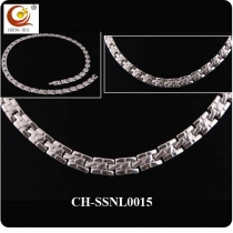 Stainless Steel & Titanium Magnetic Necklace SSNL0015