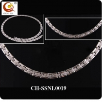 Stainless Steel & Titanium Magnetic Necklace SSNL0019