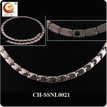 Stainless Steel & Titanium Magnetic Necklace SSNL0021