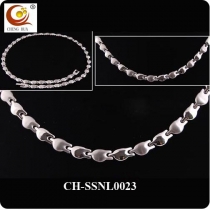 Stainless Steel & Titanium Magnetic Necklace SSNL0023
