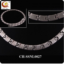 Stainless Steel & Titanium Magnetic Necklace SSNL0027