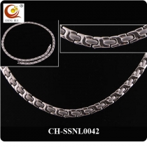 Stainless Steel & Titanium Magnetic Necklace SSNL0042