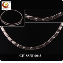Stainless Steel & Titanium Magnetic Necklace SSNL0043