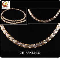 Stainless Steel & Titanium Magnetic Necklace SSNL0049